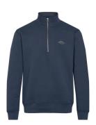 Standard Half Zip Logo Sweat Mads Nørgaard Navy