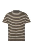 Cotton Jersey Stripe Frode Tee Mads Nørgaard Green