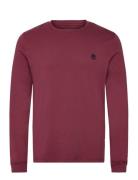 Dunstan River Long Sleeve Tee Cordovan Timberland Burgundy