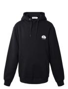 Hoodie W/Back Print Hound Black