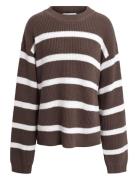 Stripe Knit Hound Brown