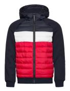 Hooded Storm Hybrid Padded Jkt Superdry Navy