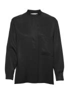 Airy Shirt Black Lyocell A Part Of The Art Black