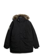 Everest Faux Fur Parka Jacket Superdry Black