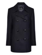 Structured Over Wool Coat Mango Navy