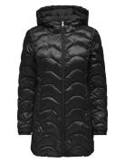 Carvega Wave Quilted Coat Otw ONLY Carmakoma Black