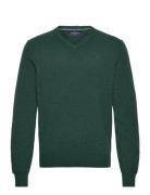 Lambswool V Neck Hackett London Green