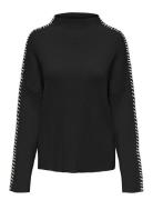 Onlqueenie Ls Contrast High Neck Prm Knt ONLY Black