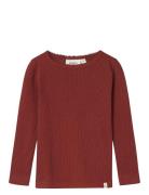 Nmfrachel Nes Ls Slim Top Hea Lil Lil'Atelier Red