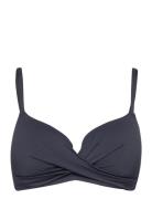 Swim Bra Liljatshirt Twist Mat Lindex Blue