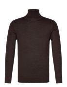 Merino Knit Roll-Neck Lindbergh Brown