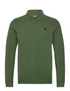 Millers River Ls Millers River Pique Polo Black Forest Green Timberlan...