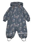 Snow Suit Aop Minymo Blue