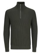 Jprblaliam Knit Half Zip Bf Jnr Jack & J S Green