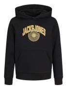 Jjkam Varsity Branding Sweat Hood Jnr Jack & J S Black