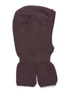 Balaclava - Wool W. Windstop Color Kids Purple