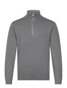 Ecovero Half Zip Knit Lindbergh Grey