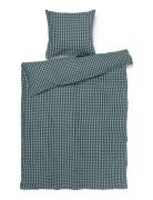 Bæk&Bølge Sengetøj 140X200 Cm Grøn/Lys Blå Dk Juna Blue
