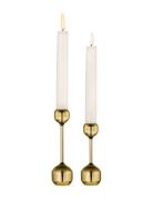 Silhouette 120+145 Candle Holder 2-Pack LIND DNA Gold