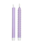 Cosy Forever Led Candles Design Letters Purple