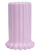 Tubular Vase Design Letters Purple