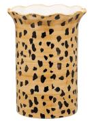 Leopard Vase Anna + Nina Brown