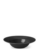 Rhombe Earth Dyb Tallerken Ø24.5 Cm Slate Lyngby Porcelæn Black