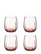 Søholm Sonja – Water Glass Peach 4 Pcs 30 Cl Brown Box Aida Pink