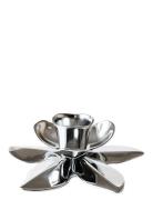 Flower Art Deco Candlestick - Chrome Kunstindustrien Silver