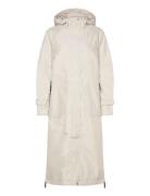 Eco Finished Long Raincoat Ilse Jacobsen Cream