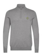 Cotton Merino Quarter Zip Jumper Lyle & Scott Grey