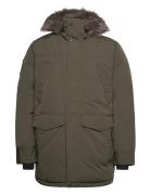 Everest Faux Fur Parka Jacket Superdry Green