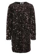 Vmbella Sequin Ls Short Dress Jrs Girl Vero Moda Girl Black