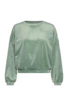 Top Ls Velours Crew Hunkemöller Green