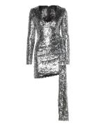 Ayanna Sequin Mini Dress Bardot Silver