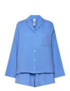 Pyjama Set Cotton Gauze Lindex Blue