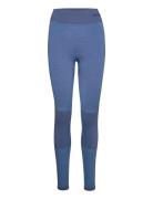 Hmlclea Seamless Mid Waist Tights Hummel Blue