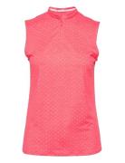 Cloudspun Sleeveless Polka Polo PUMA Golf Pink