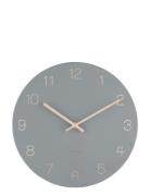 Wall Clock Charm Engraved Numbers KARLSSON Grey