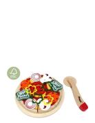 Wooden Pizza With Accessories And A Box Magni Toys Patterned
