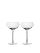 Saga Champagne Coupe Glass, 2-Pack Sagaform