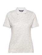 Lds Cherry Polo Abacus Cream