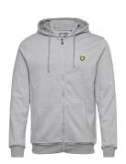 Full Zip Fly Fleece Hoodie Lyle & Scott Sport Grey