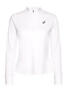 Women Court Ls 1/2 Zip Top Asics White