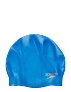 Plain Moulded Silic Cap Speedo Blue