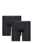 Puma Men Sport Microfiber Long Boxers 2P PUMA Black