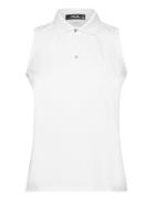 Classic Fit Sleeveless Tour Polo Shirt Ralph Lauren Golf White