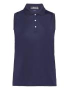 Classic Fit Sleeveless Tour Polo Shirt Ralph Lauren Golf Navy