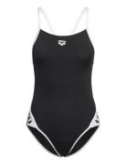 W Team Stripe Super Fly Back Piece Black-White Arena Black