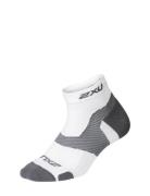 Vectr Light Cushion 1/4 Crew Socks 2XU White